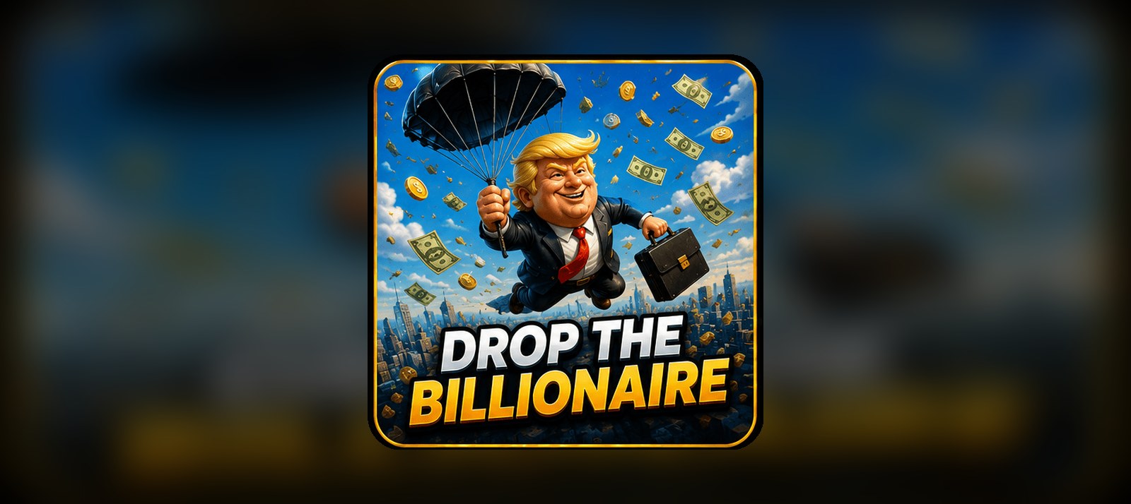 Drop the Billionaire TikTok — jeu casino, illustration