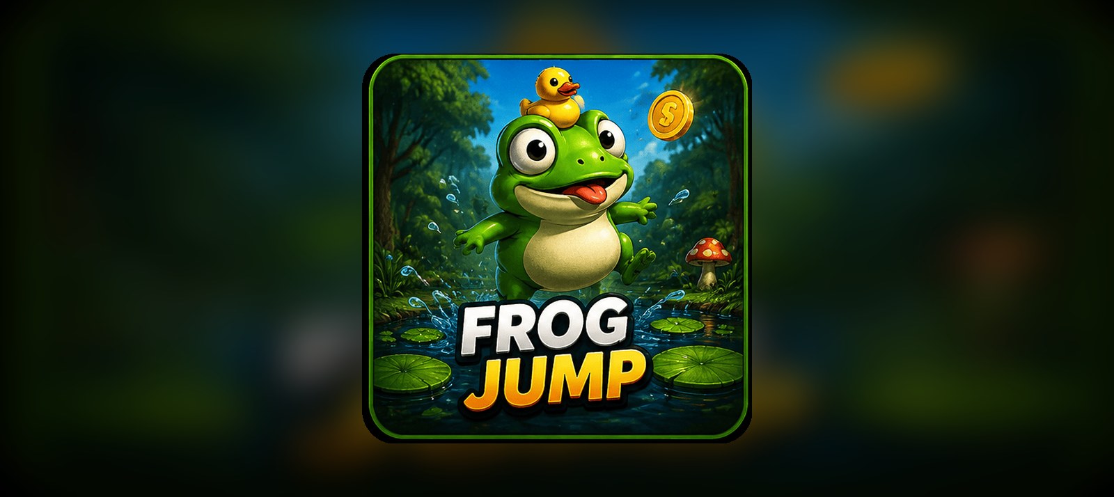 Frog Jump TikTok — jeu casino, illustration