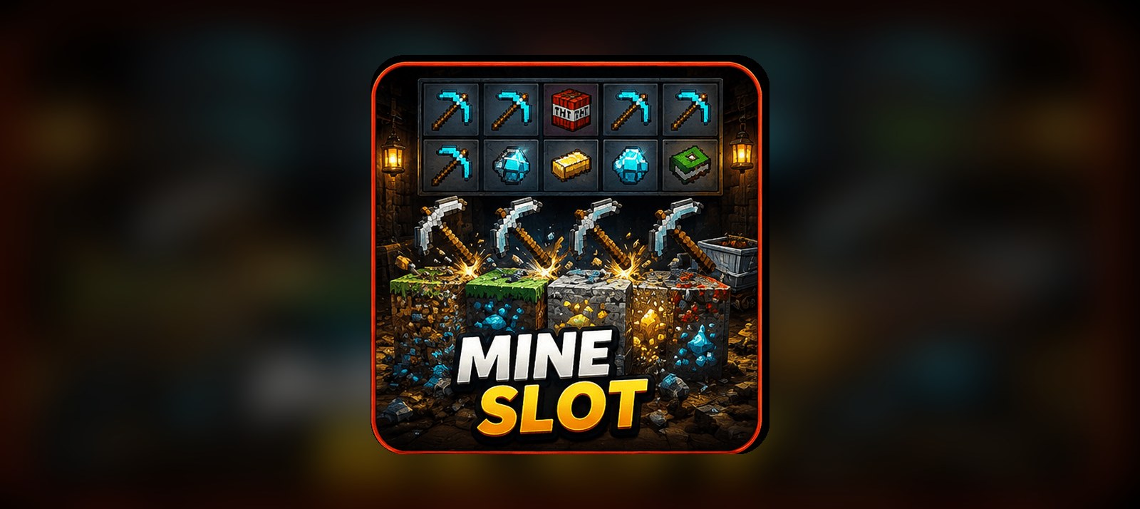 Mine Slot TikTok — jeu casino, illustration
